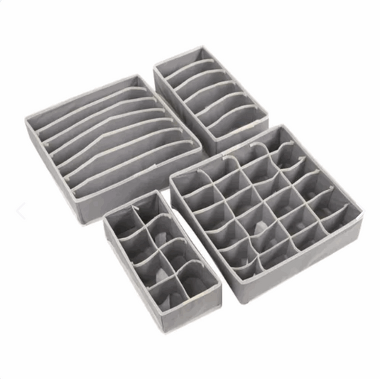 Organizador De Ropa Interior Y Medias Divisor Cajones Set X4